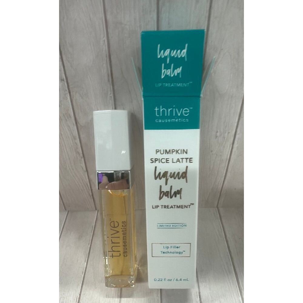 Thrive Liquid Lip Balm PUMPKIN SPICE LATTE Lip Treatment 6.4 mL - NEW in BOX